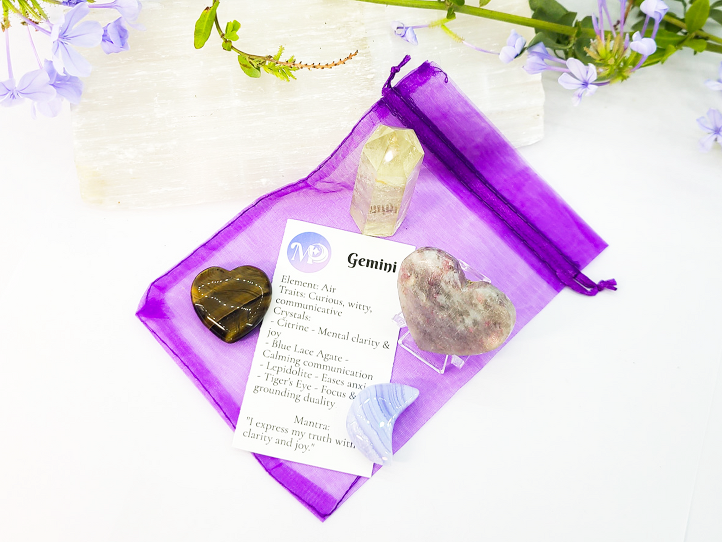 Gemini Zodiac Crystal Set