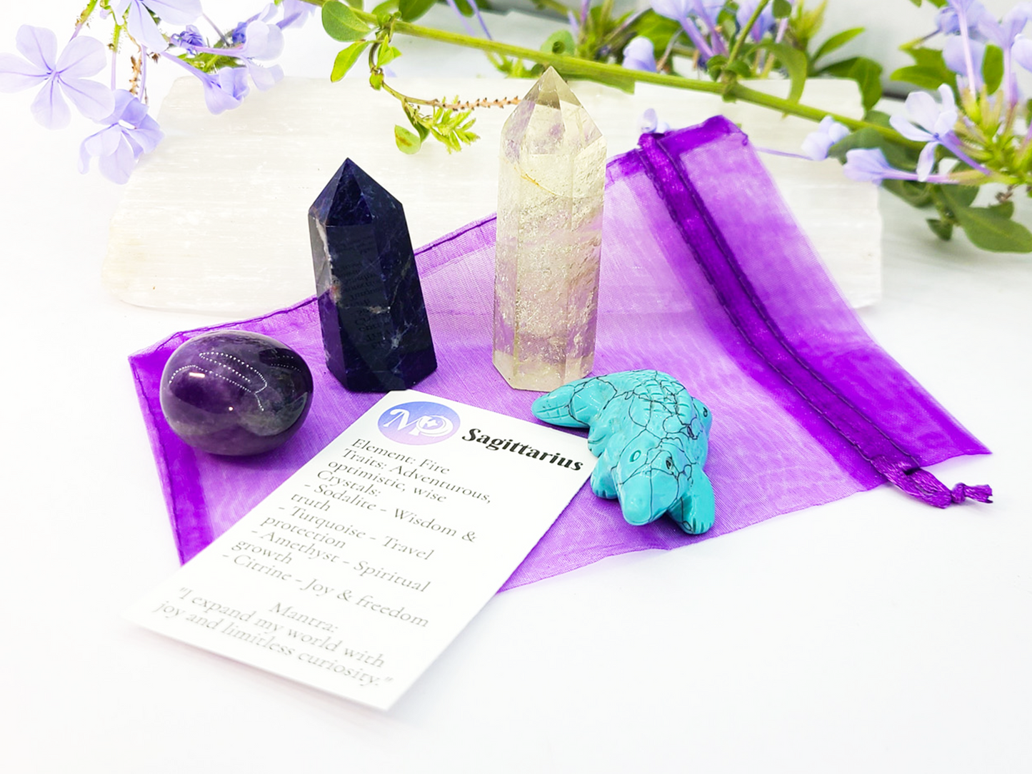 Sagittarius Zodiac Crystal Set