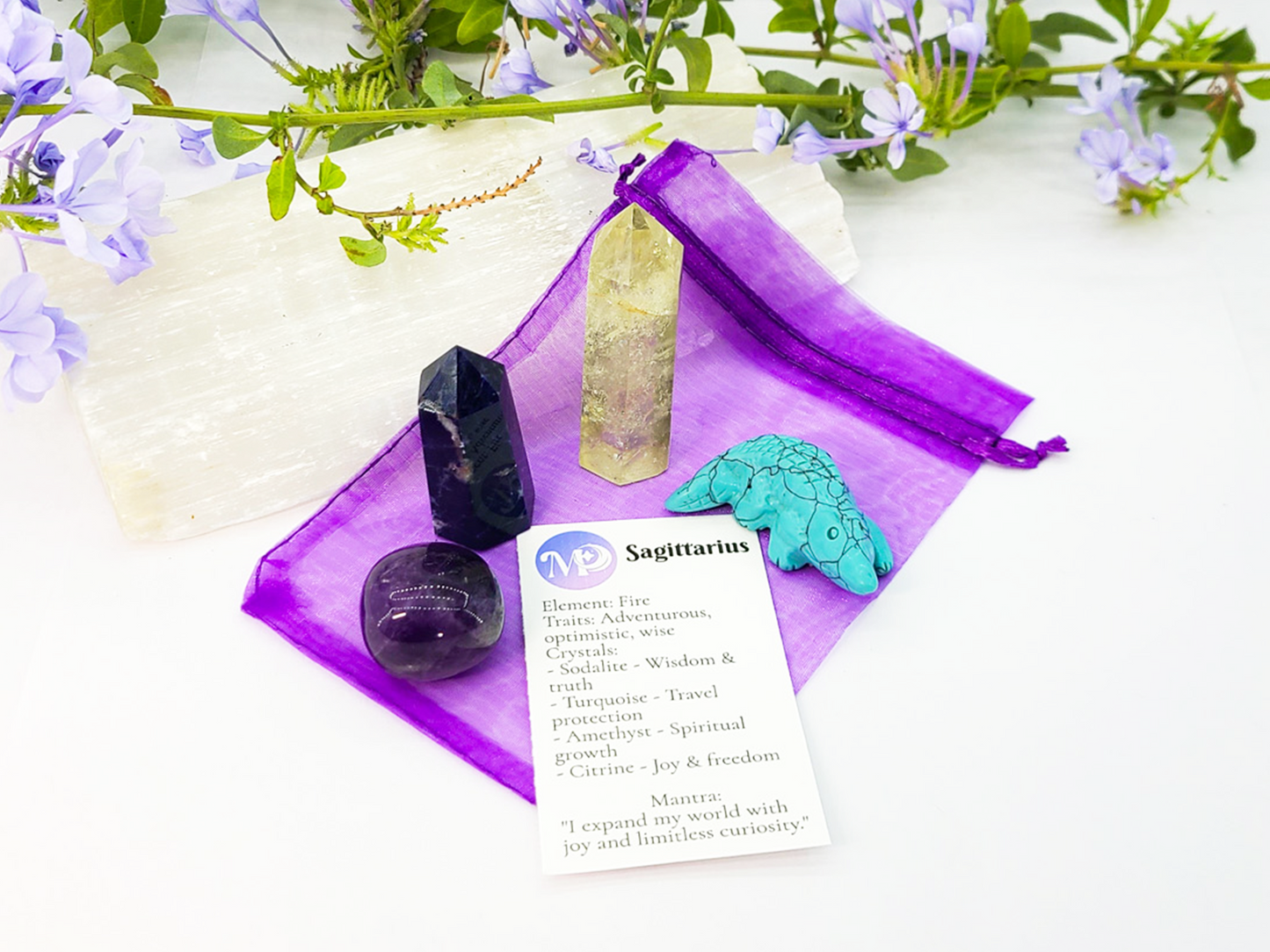 Sagittarius Zodiac Crystal Set