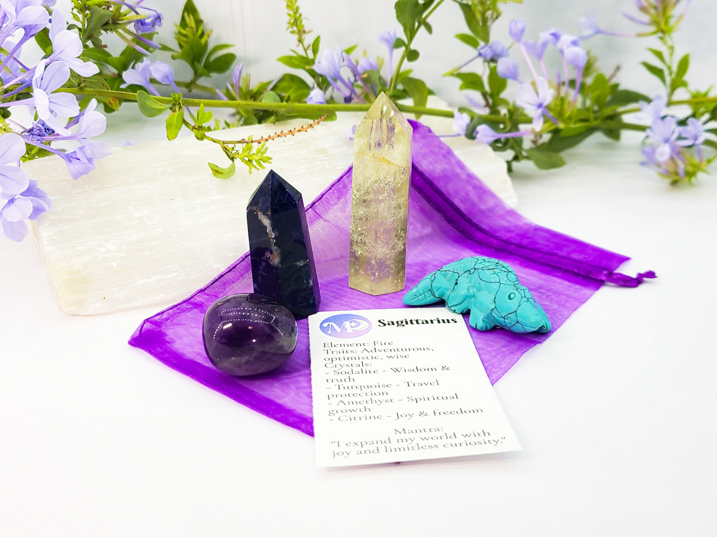 Sagittarius Zodiac Crystal Set