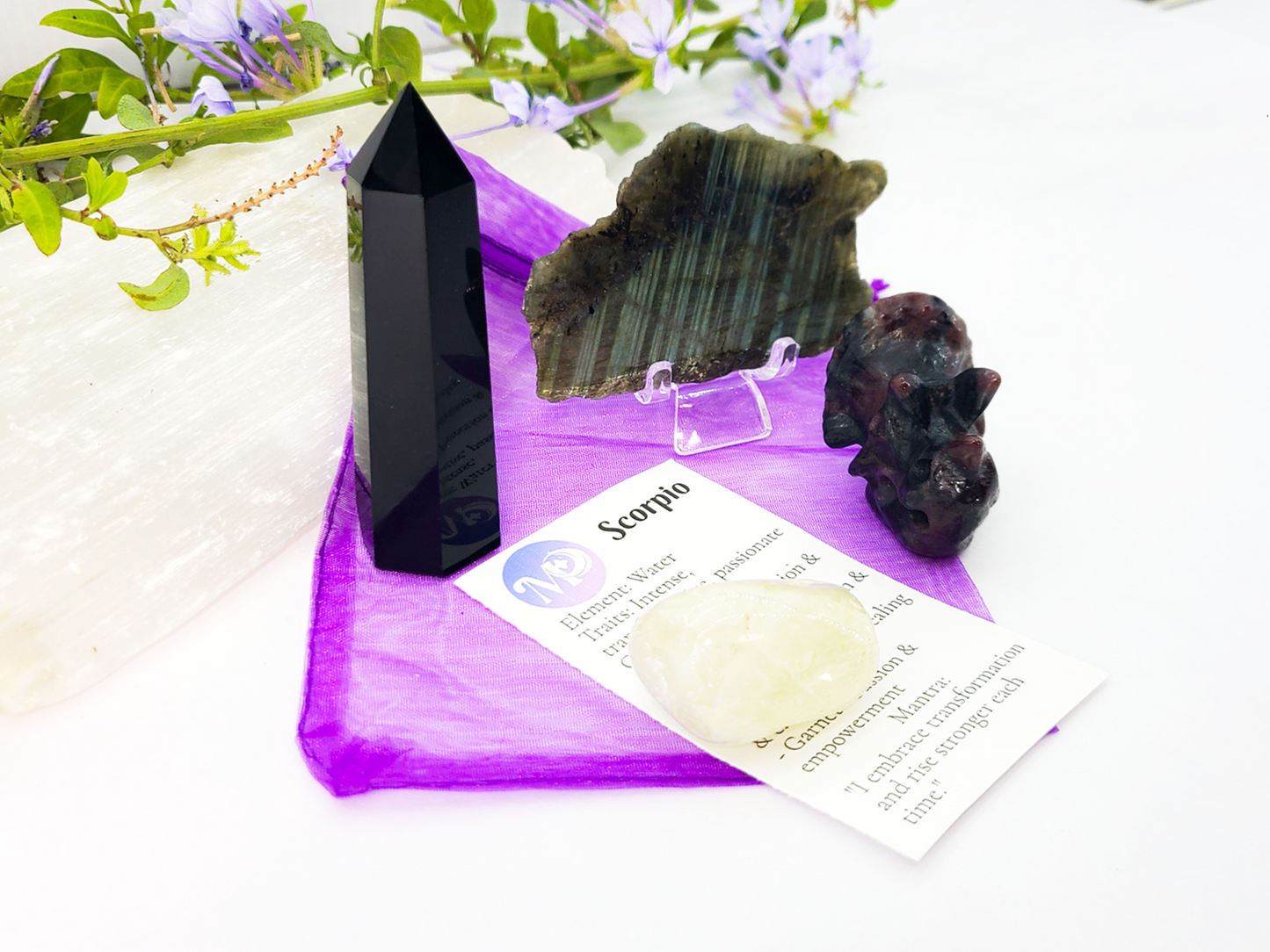 Scorpio Zodiac Crystal Set
