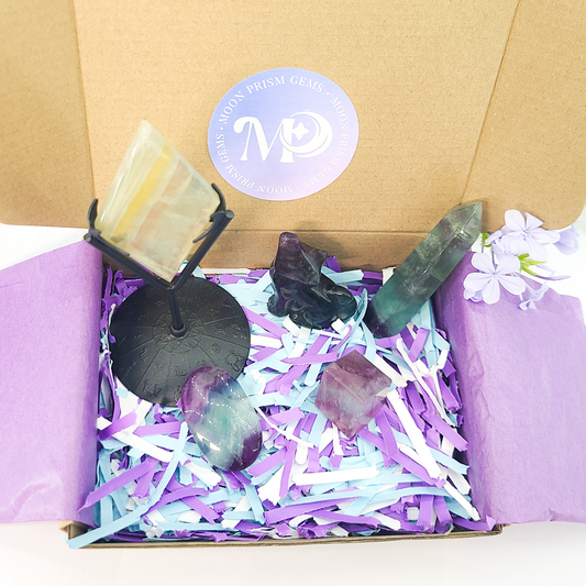 Fluorite Crystal Mystery Box