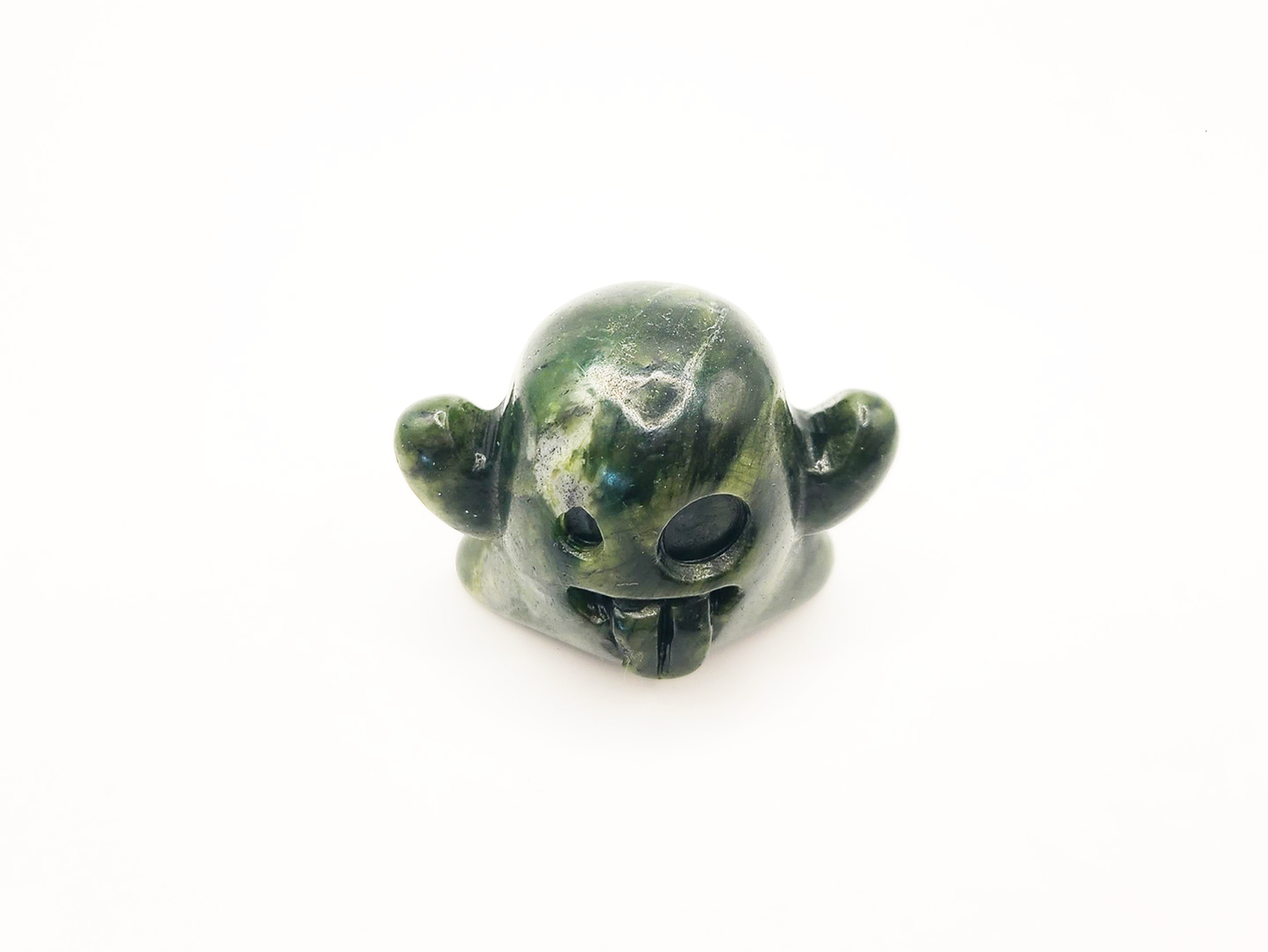 Ghost Green Jade Crystal Carving