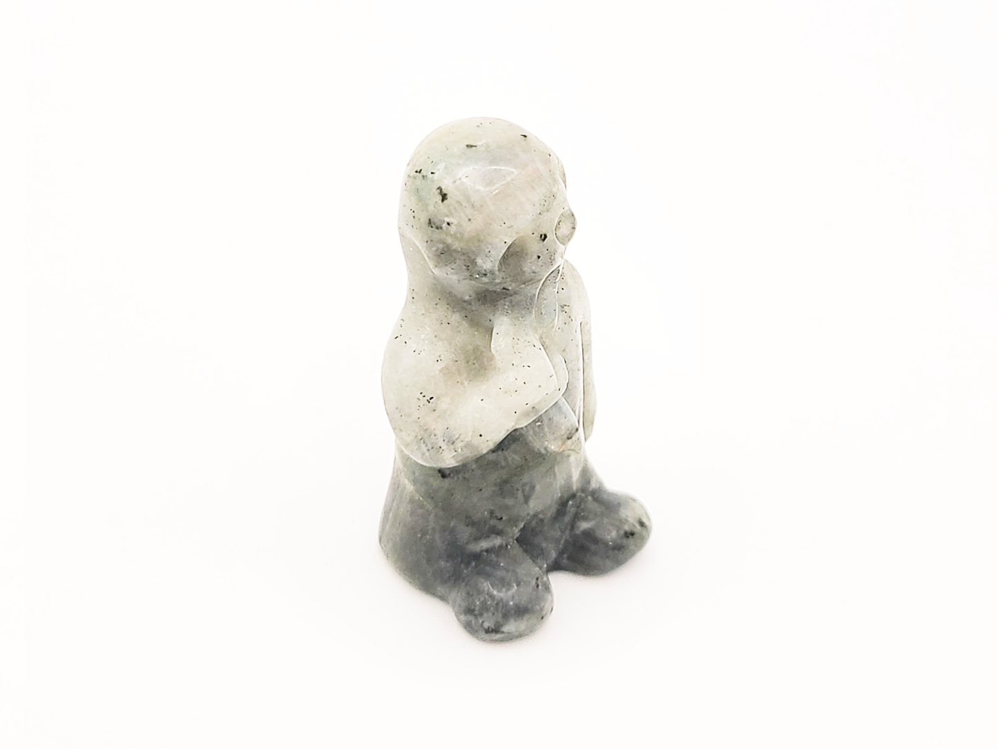 Ghostface Labradorite Crystal Carving