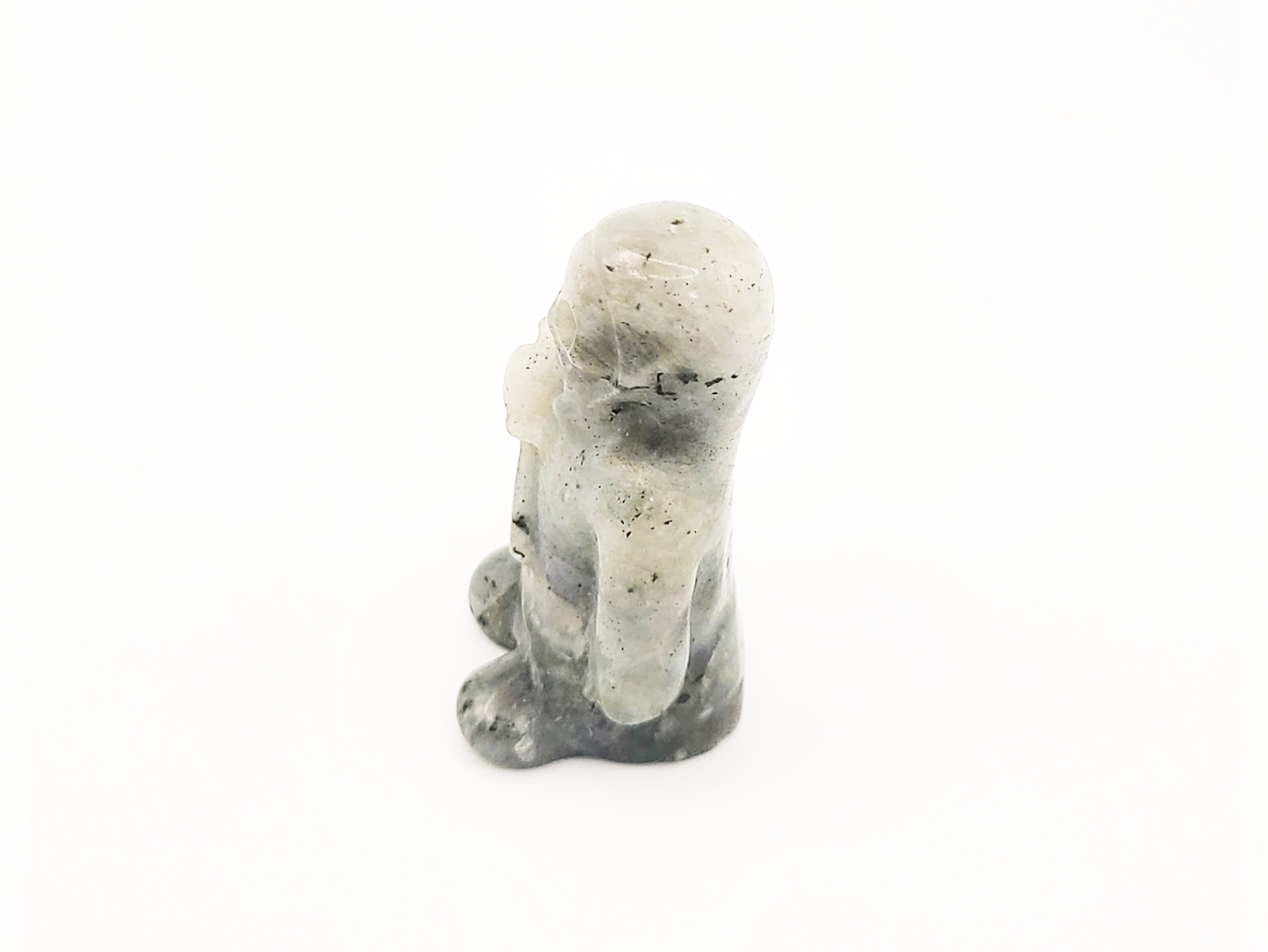 Ghostface Labradorite Crystal Carving