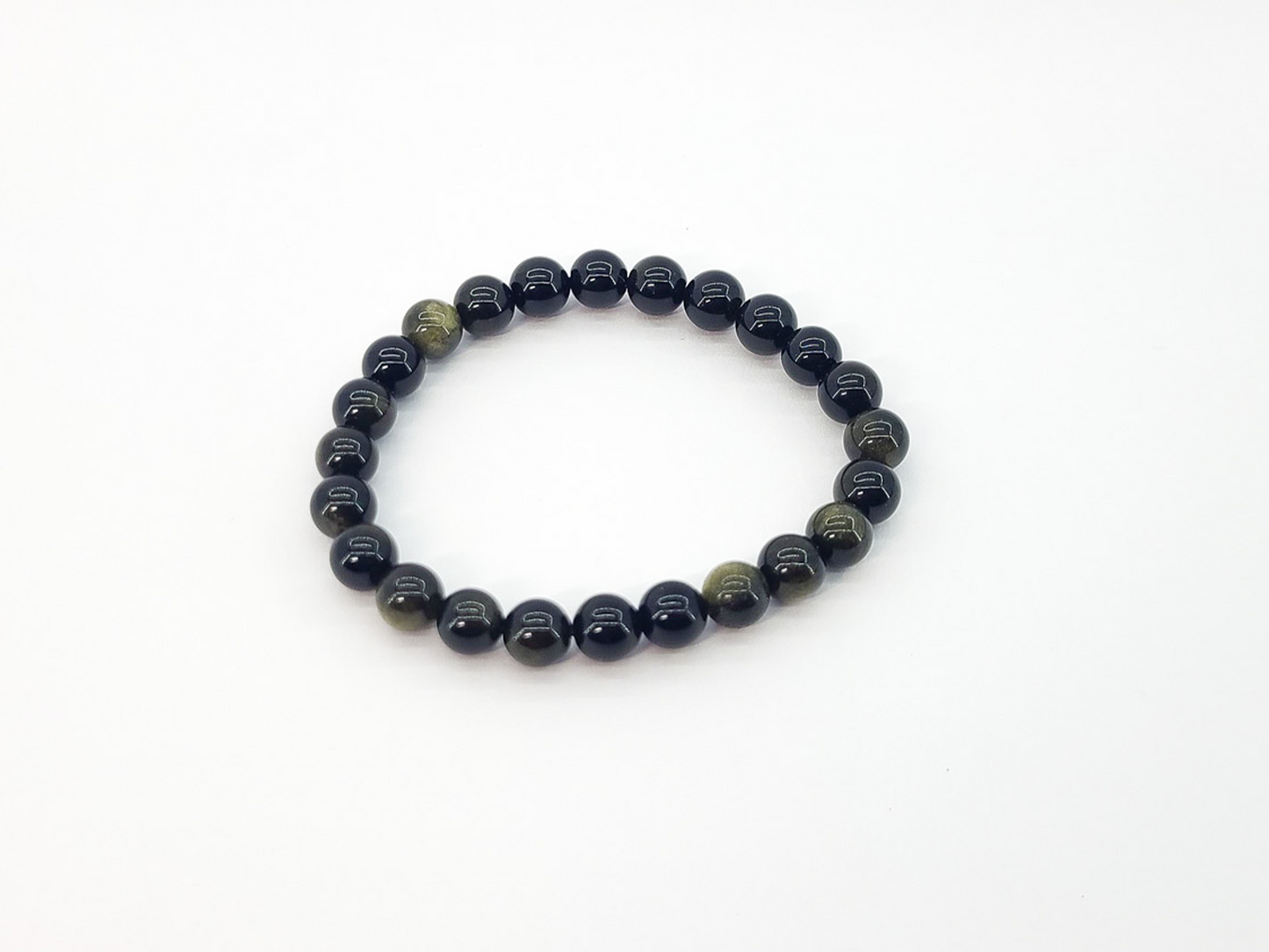 Golden Sheen Obsidian Bracelet | Natural Gemstone Jewelry
