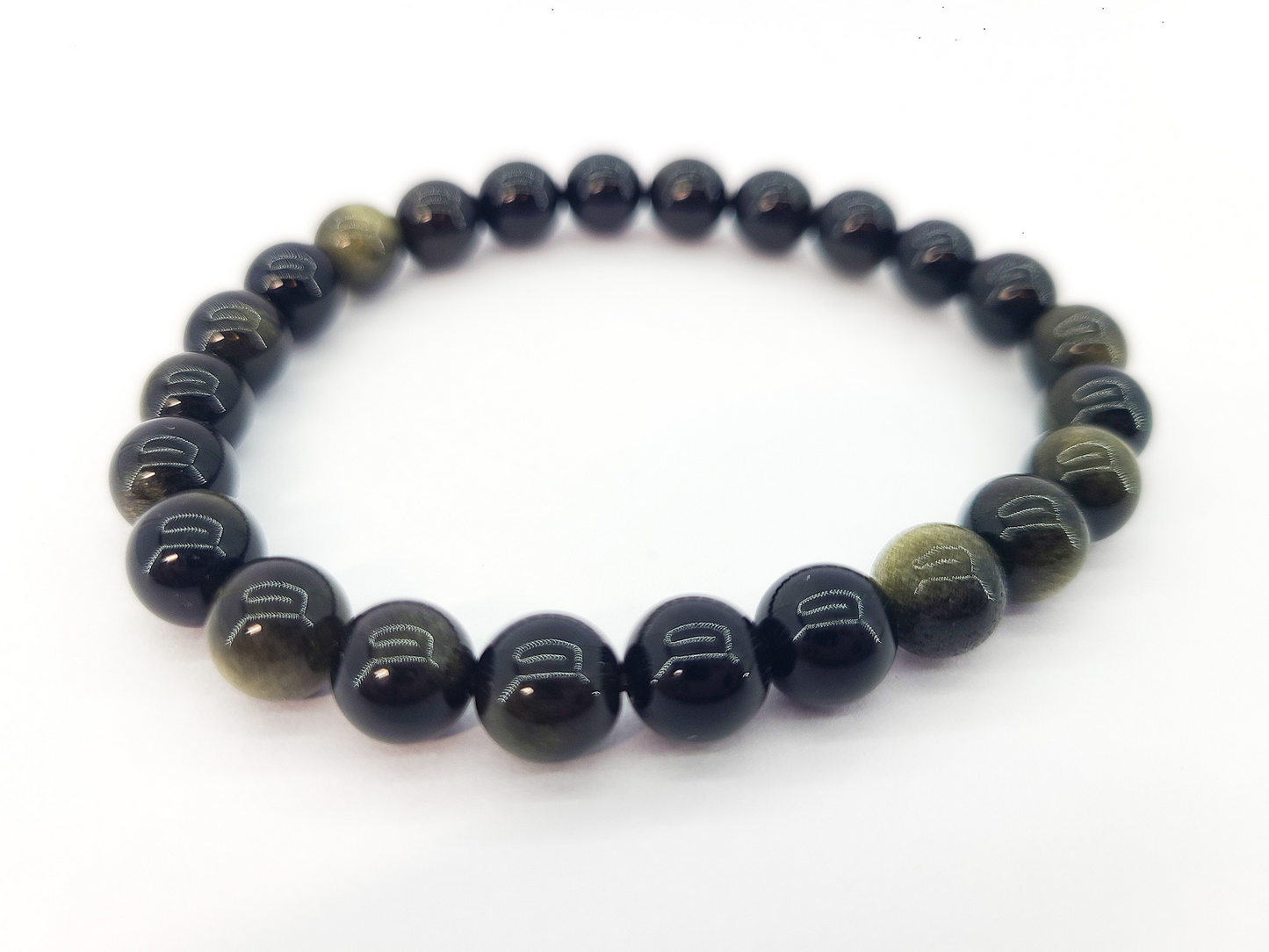 Golden Sheen Obsidian Bracelet | Natural Gemstone Jewelry