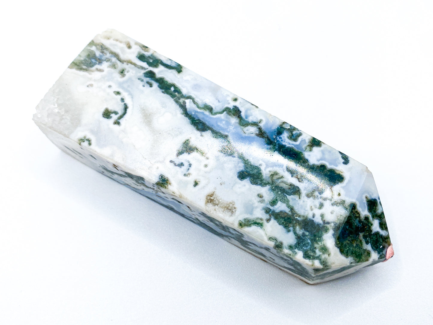Moss Agate Tower - 3.5"