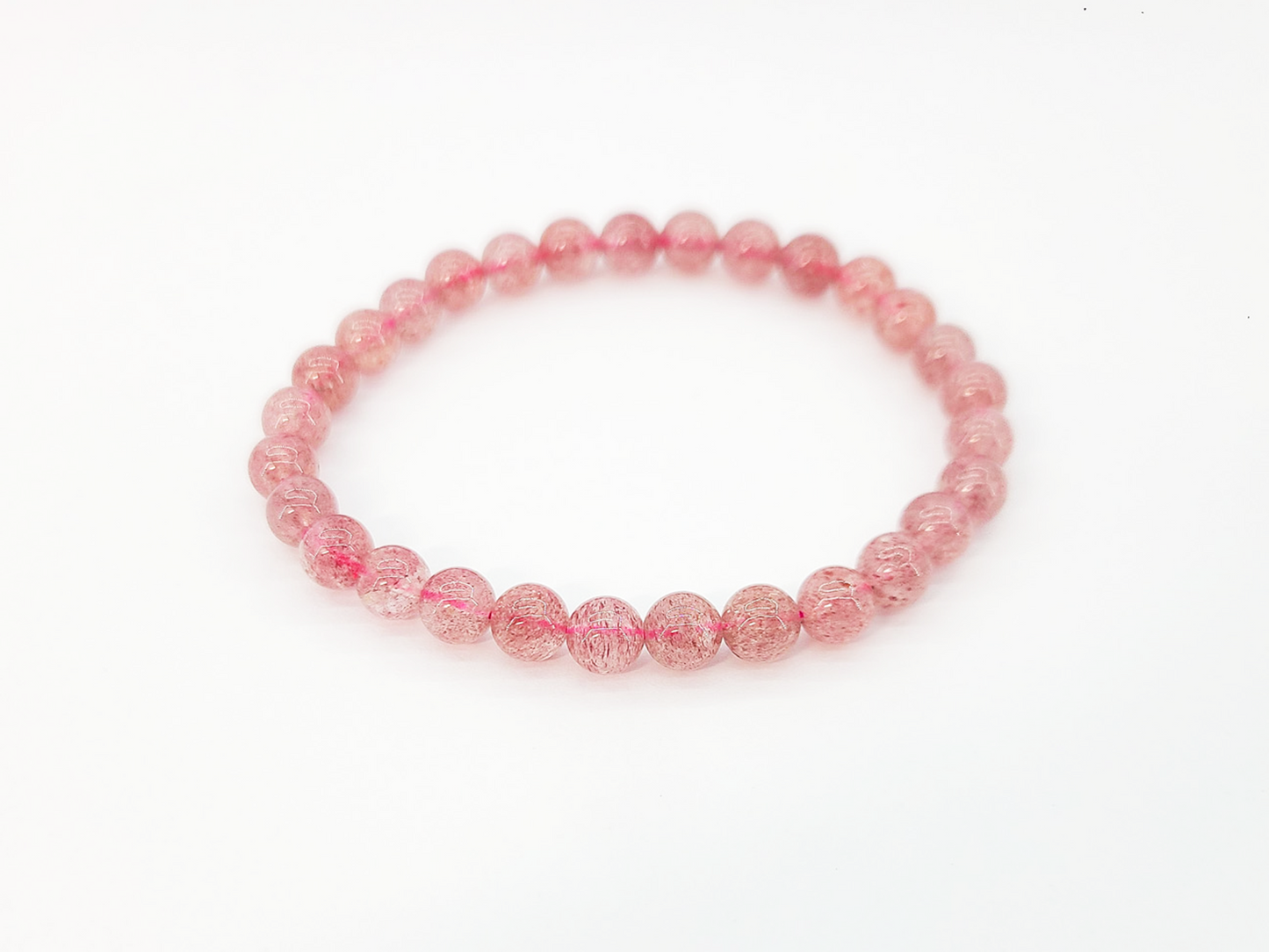 Strawberry Quartz Bracelet | Natural Gemstone Jewelry