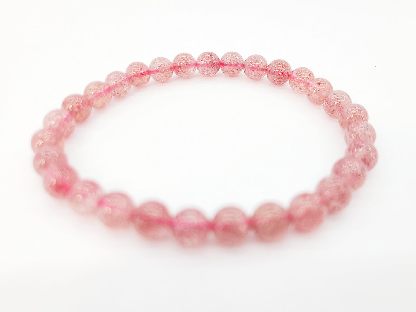 Strawberry Quartz Bracelet | Natural Gemstone Jewelry