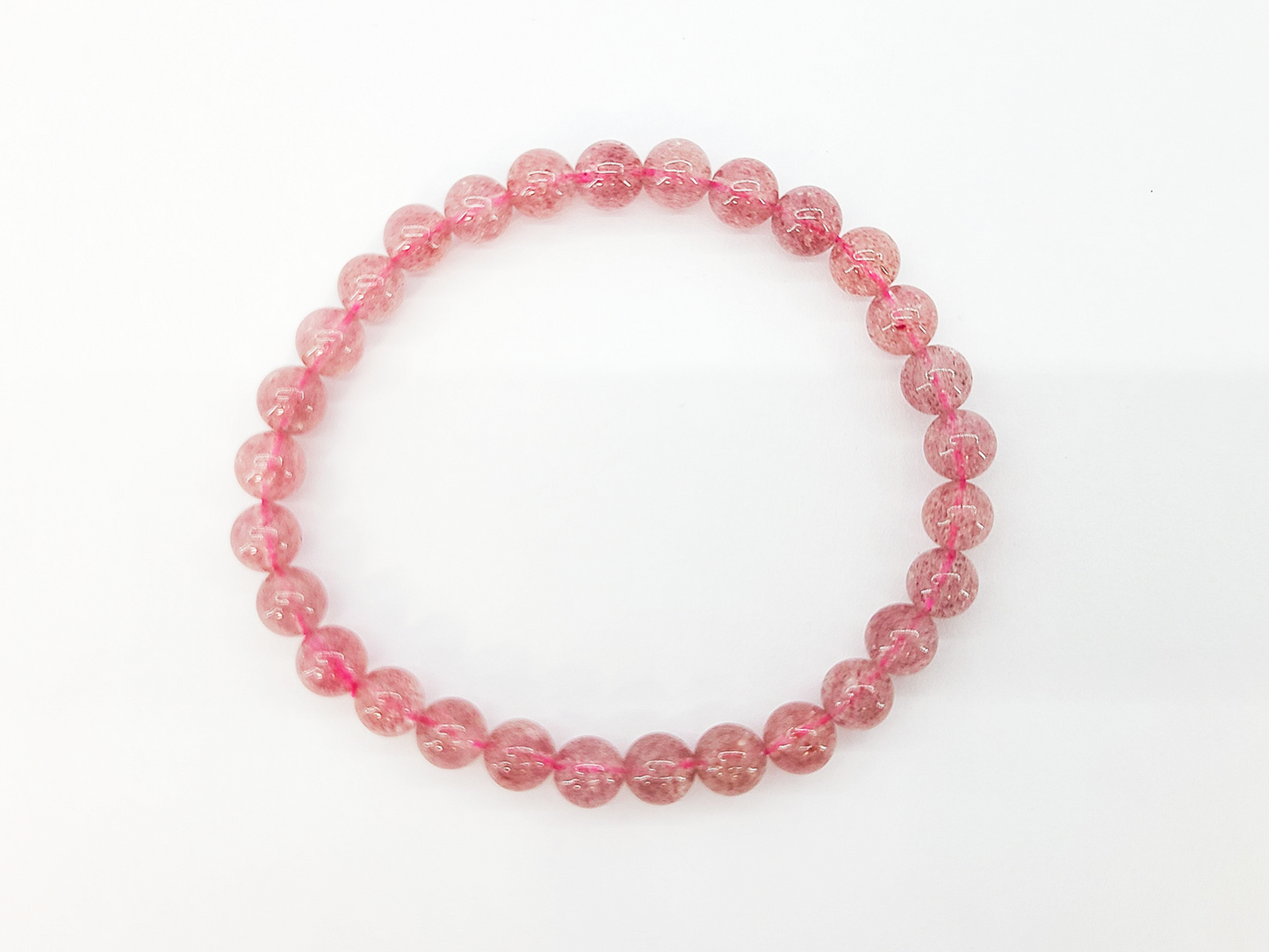 Strawberry Quartz Bracelet | Natural Gemstone Jewelry