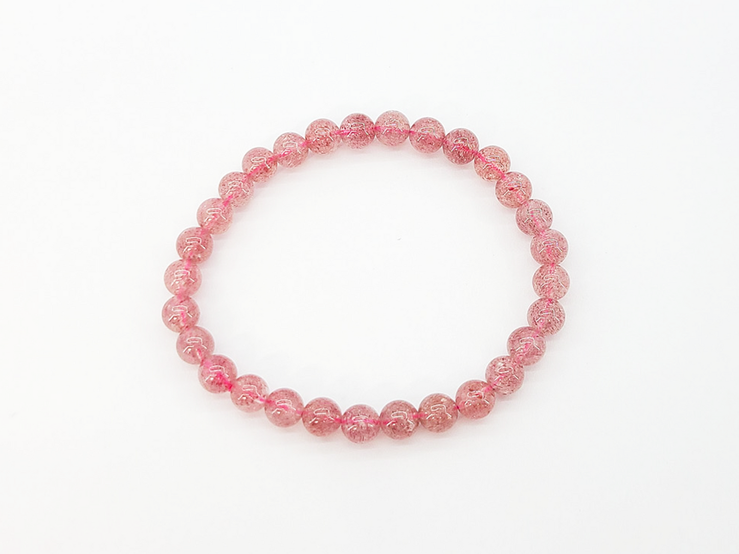 Strawberry Quartz Bracelet | Natural Gemstone Jewelry