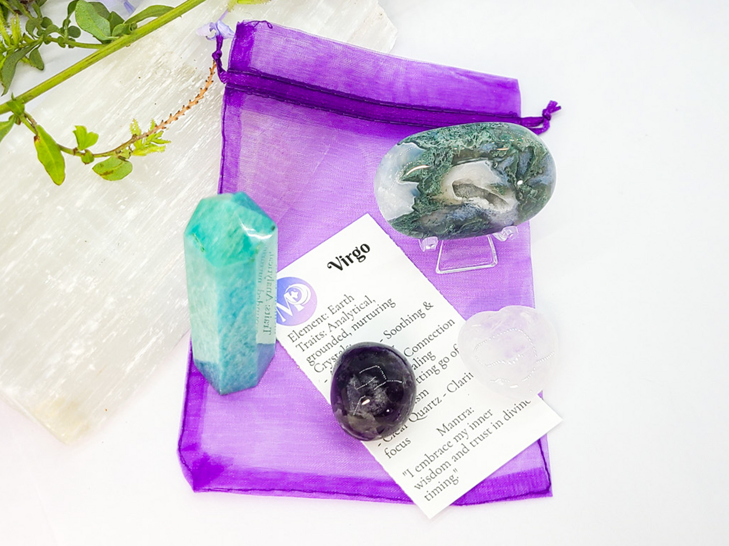 Virgo Zodiac Crystal Set