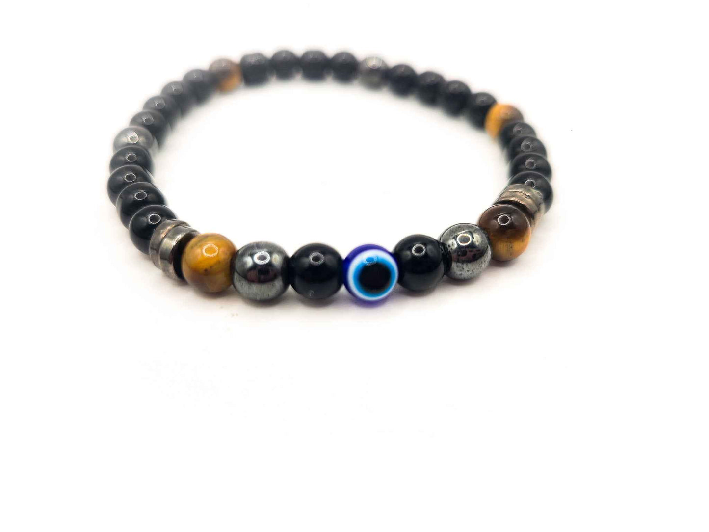 Evil Eye Trio Protection - 6mm Bracelet
