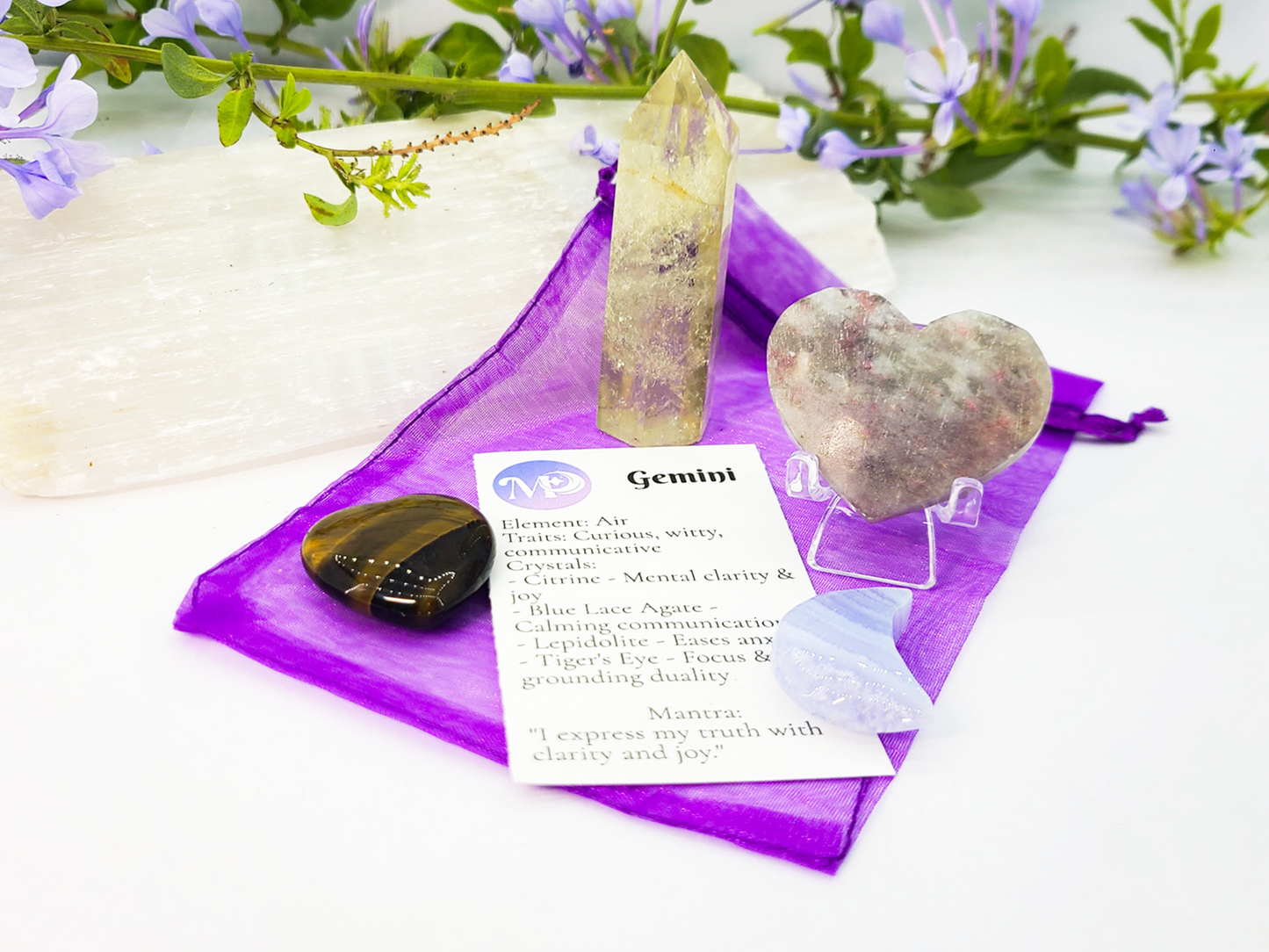 Gemini Zodiac Crystal Set