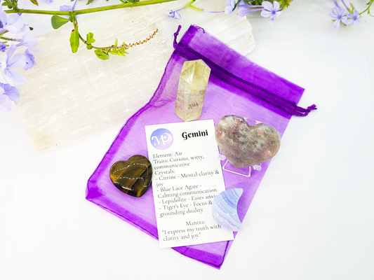 Gemini Zodiac Crystal Set