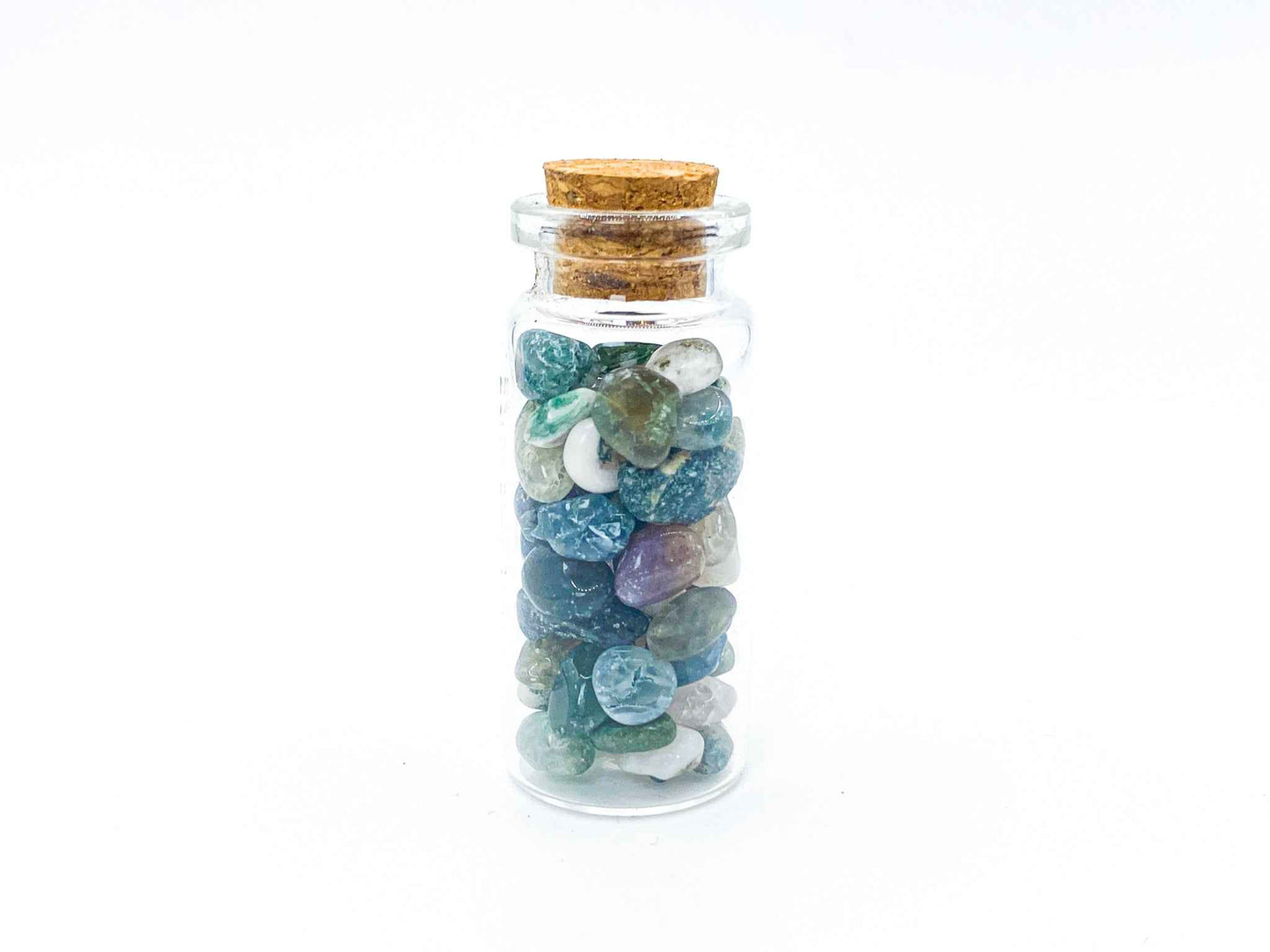 Crystal Chip Bottles | Gemstone Bottles - Assorted (One Bottle)