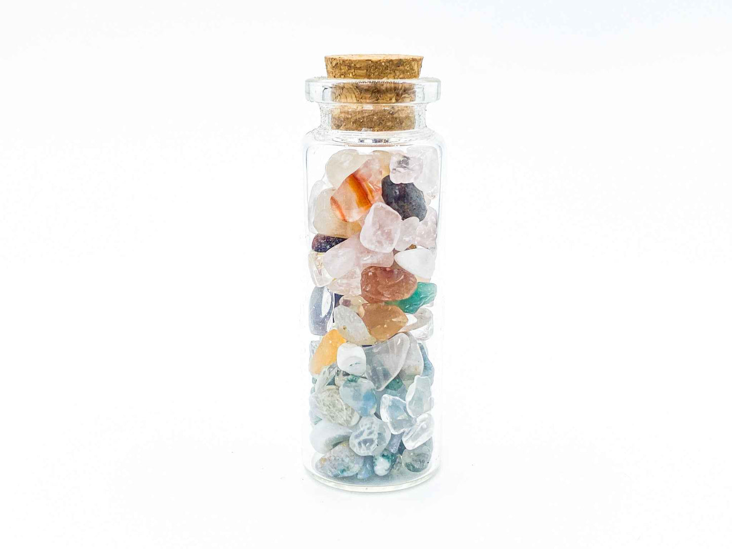 Crystal Chip Bottles | Gemstone Bottles - Assorted (One Bottle)