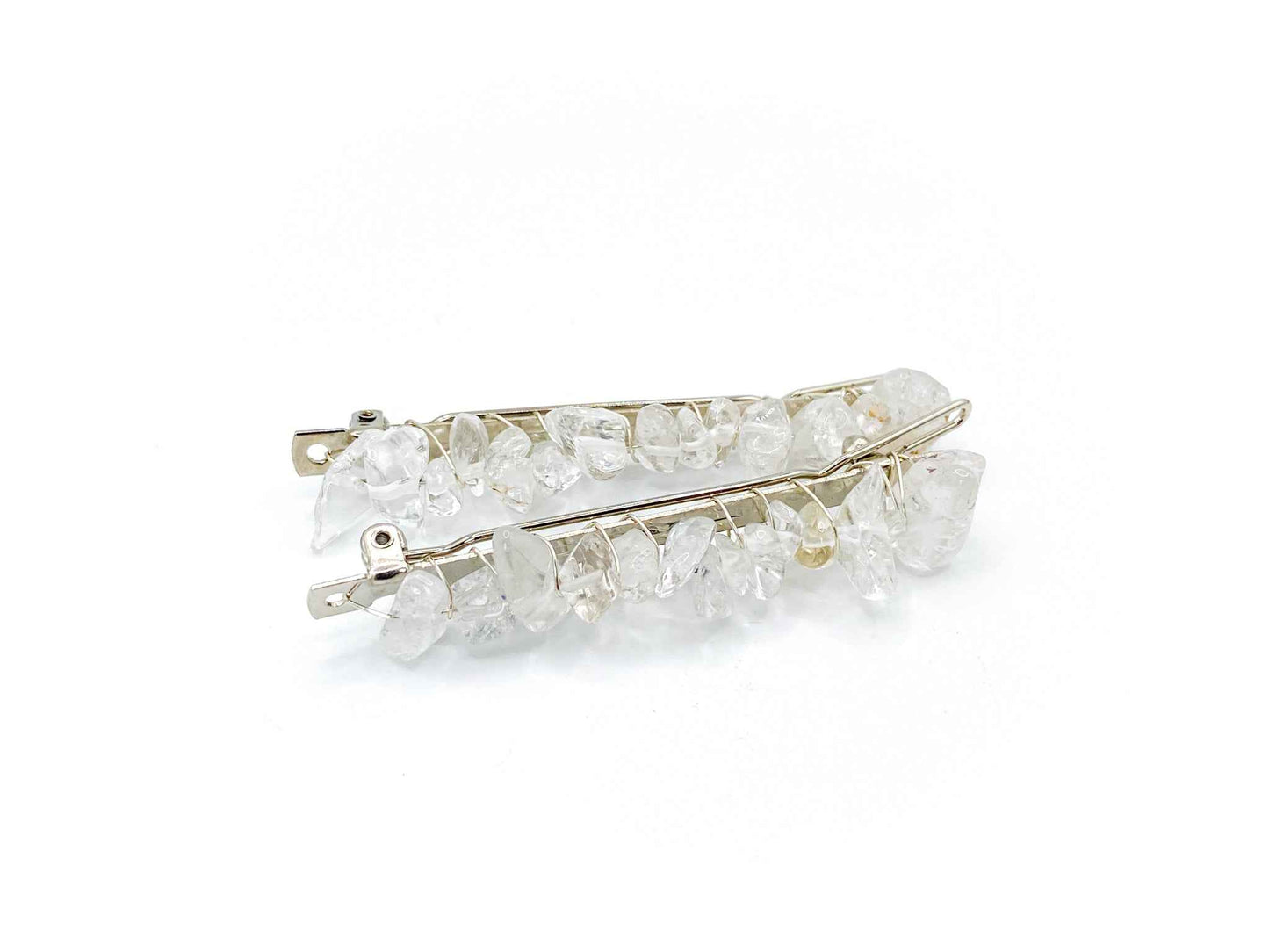 Moonstone Hair Barrette - 2.5in. | Crystal Hair Accessories - Bridal Hair, Boho Hair Pieces