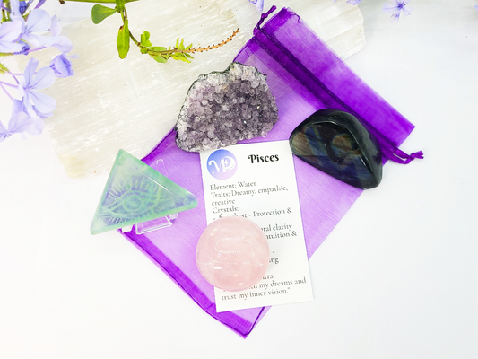 Pisces Zodiac Crystal Set