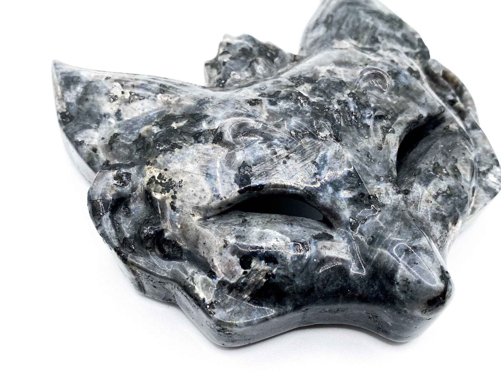 Que Sera Fox Mask Crystal Carving