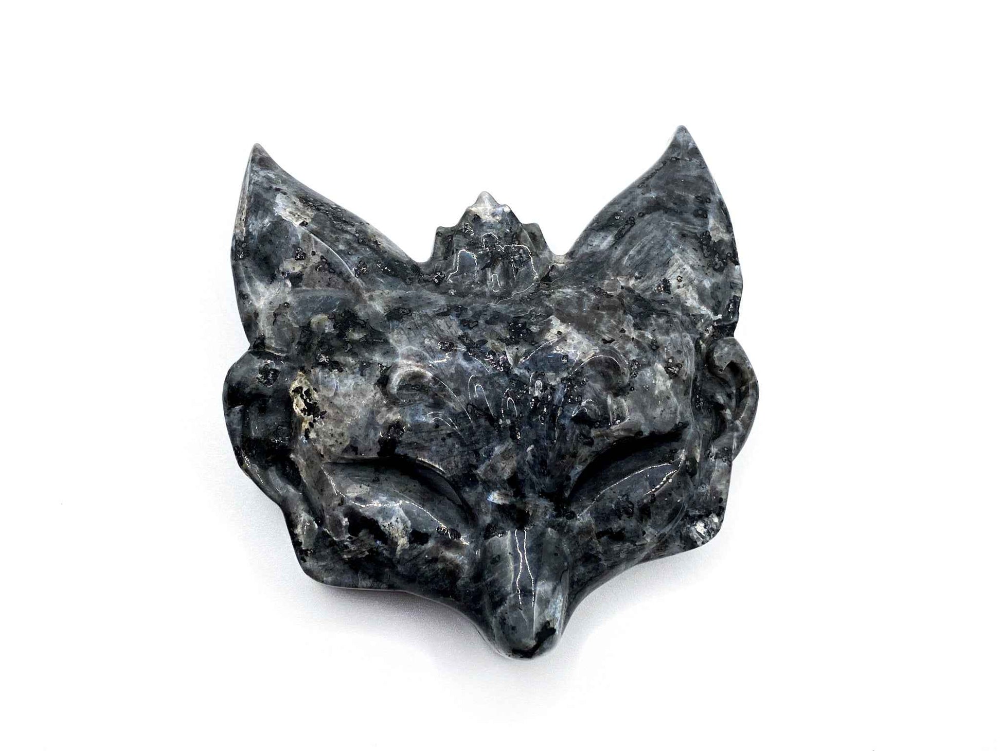 Que Sera Fox Mask Crystal Carving