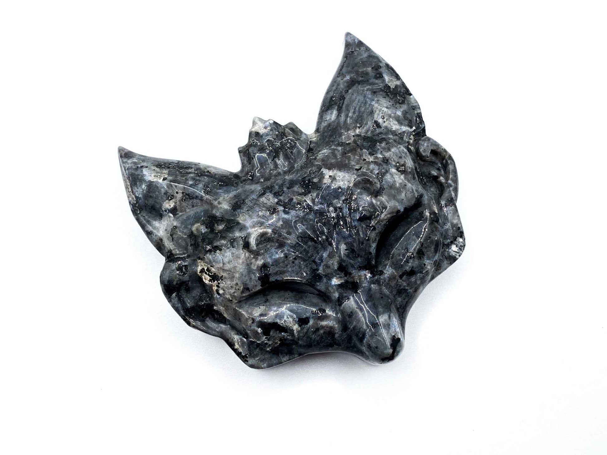 Que Sera Fox Mask Crystal Carving