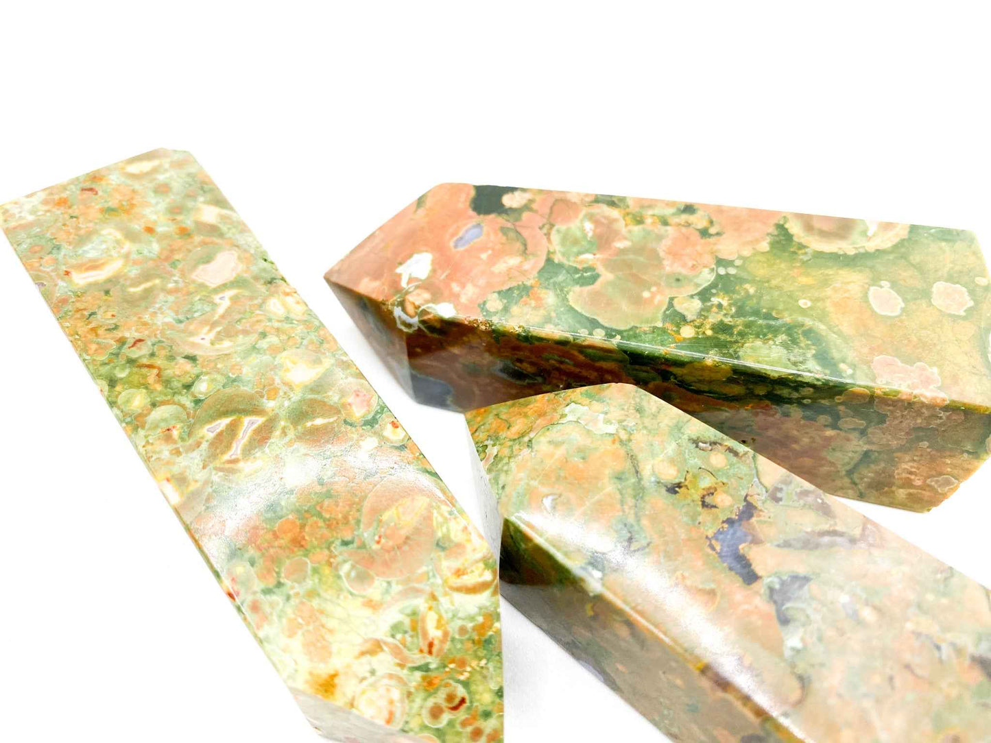 4" Rainforest Jasper Tower