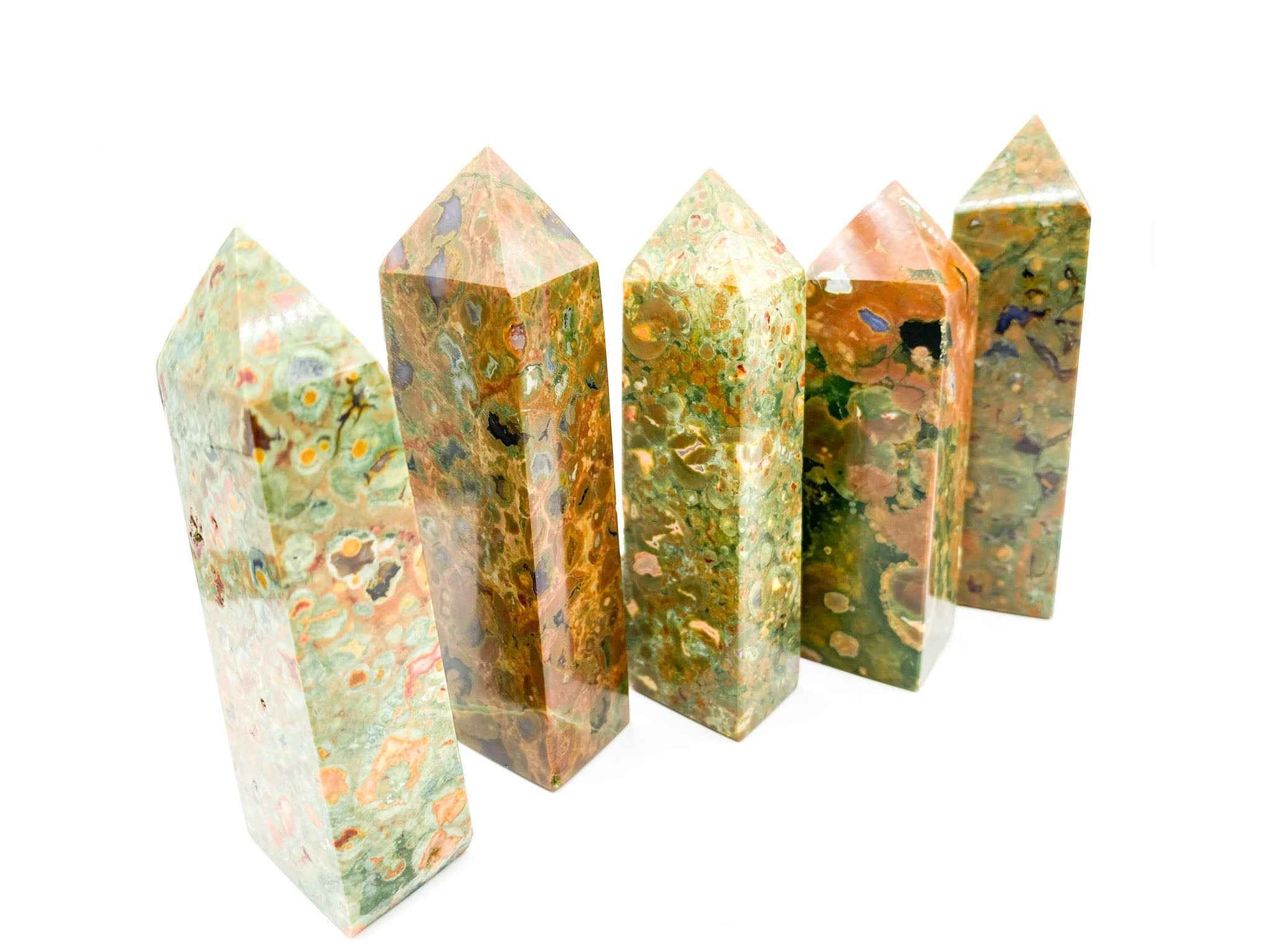 4" Rainforest Jasper Tower