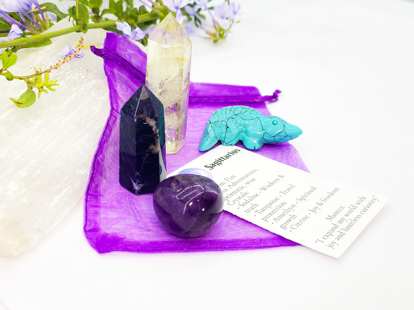 Sagittarius Zodiac Crystal Set