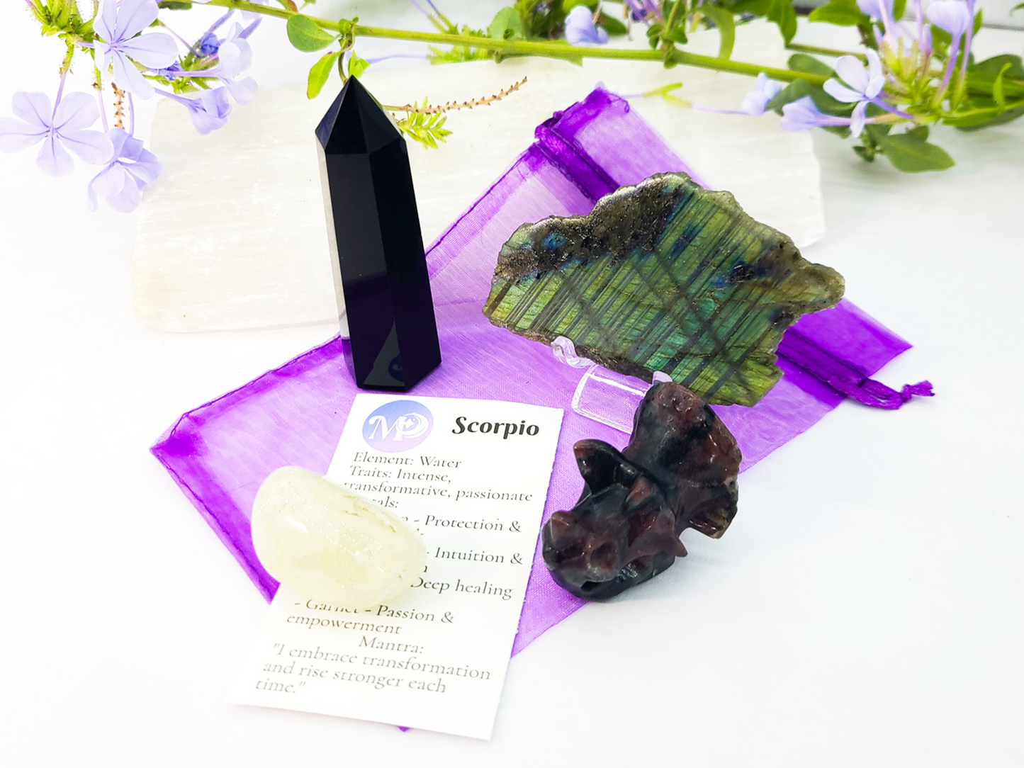 Scorpio Zodiac Crystal Set