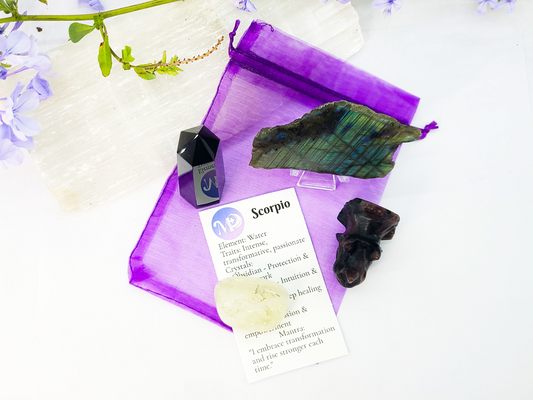 Scorpio Zodiac Crystal Set