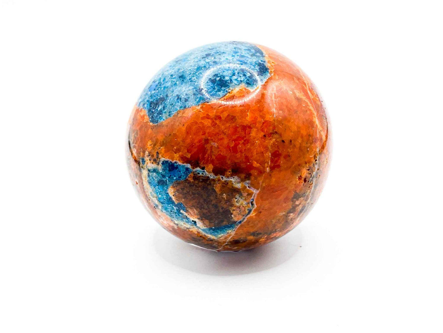 Sunstone and Blue Apatite Sphere | Crystal Spheres
