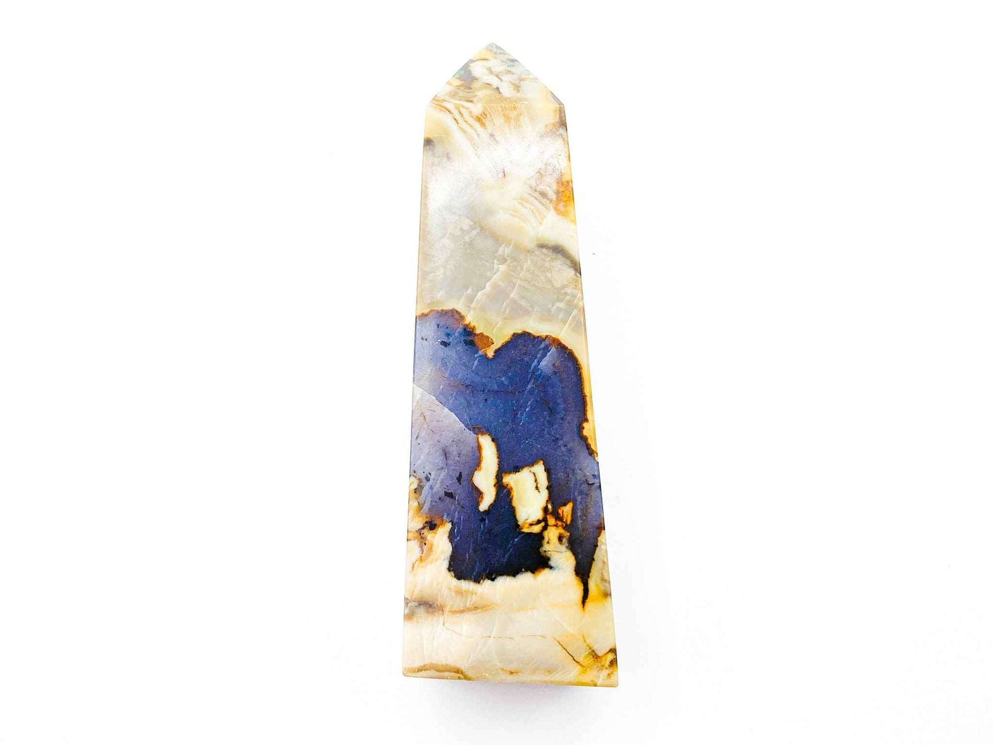 Volcano Agate Crystal Tower 4.5in. | UV Reactive