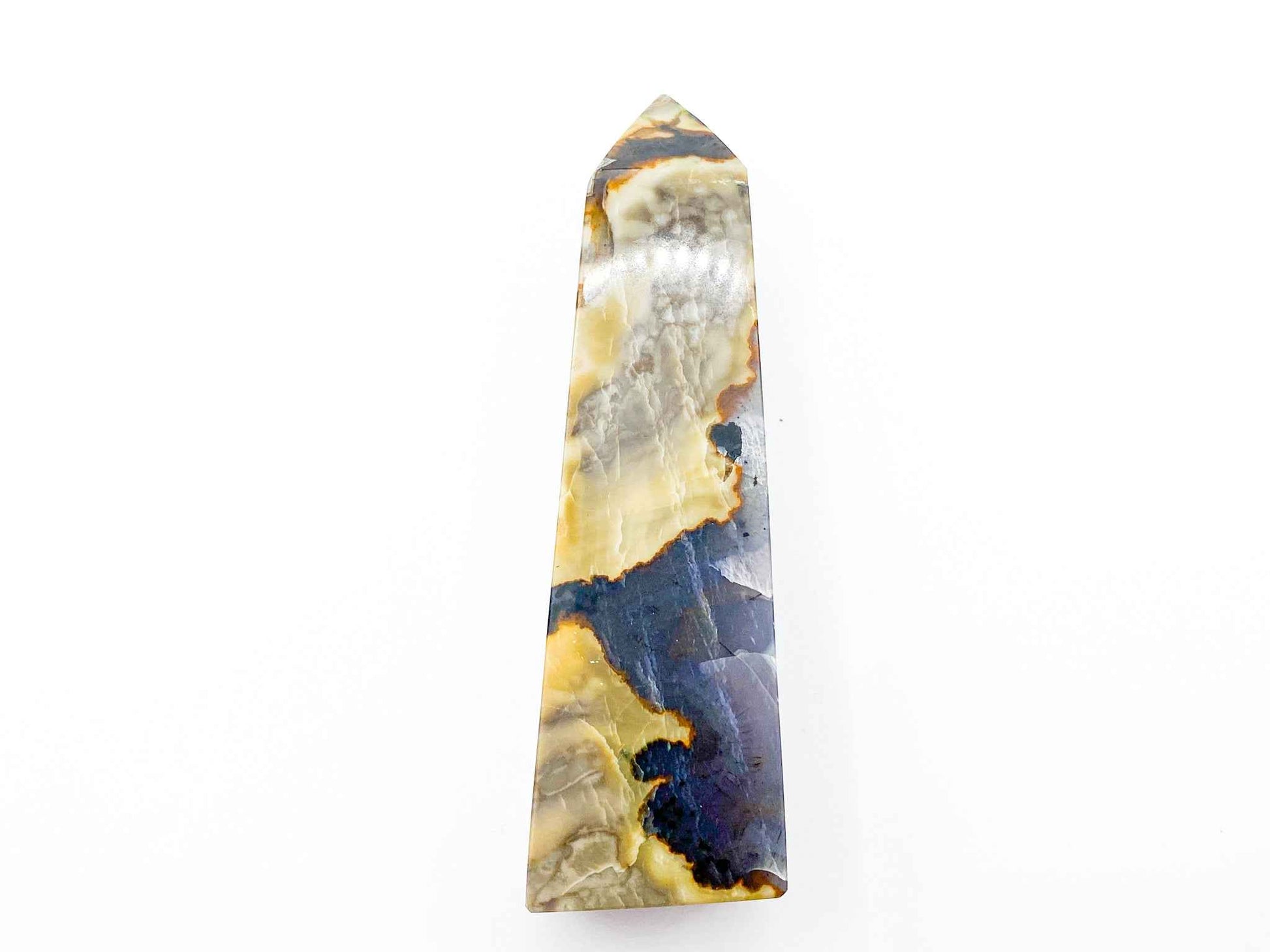 Volcano Agate Crystal Tower 4.5in. | UV Reactive