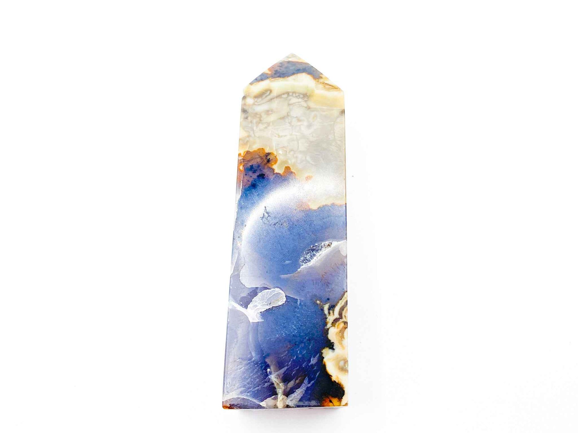 Volcano Agate Crystal Tower 4.5in. | UV Reactive