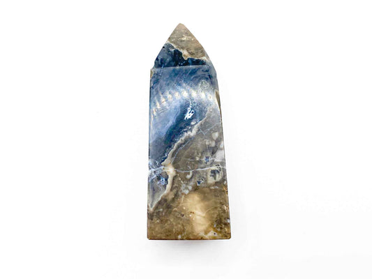 Volcano Agate Crystal Tower 3.5in. | UV Reactive