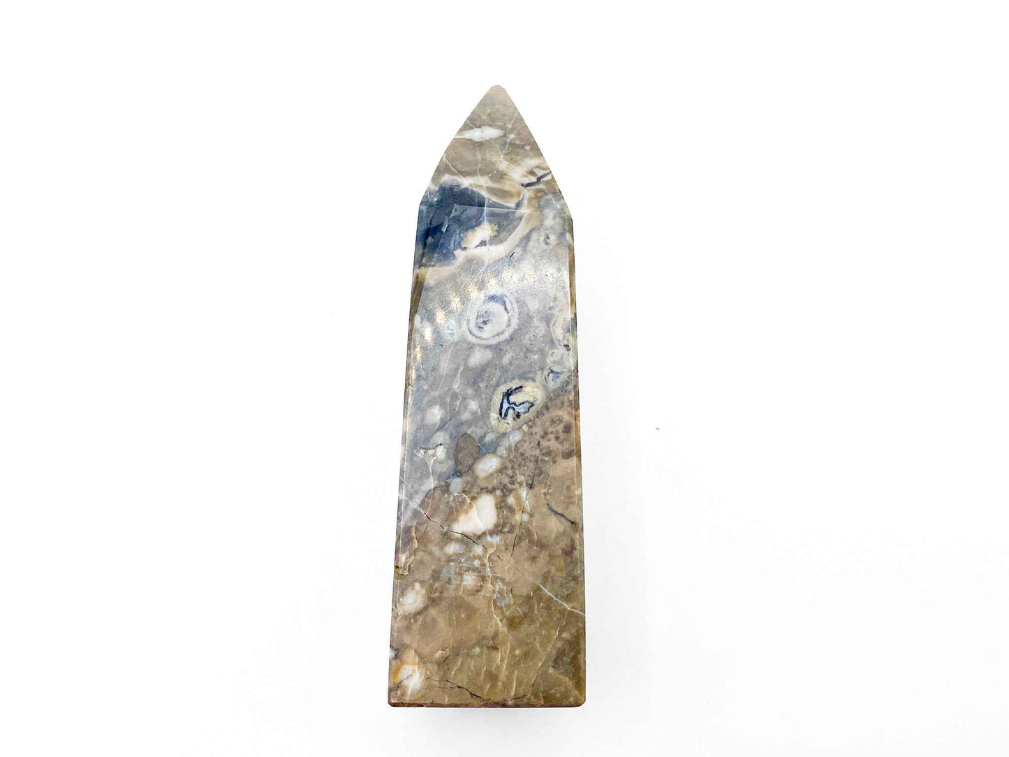 Volcano Agate Crystal Tower 3.5in. | UV Reactive