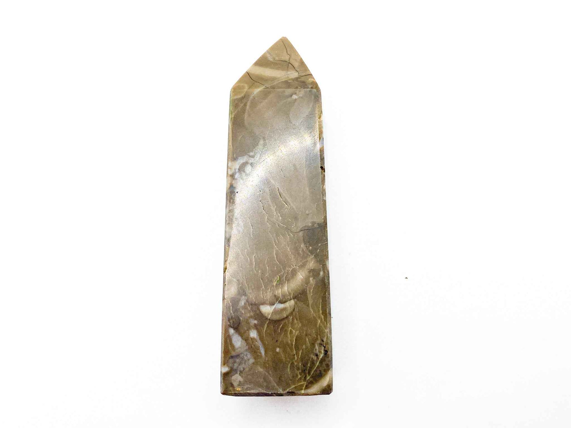 Volcano Agate Crystal Tower 3in. | UV Reactive