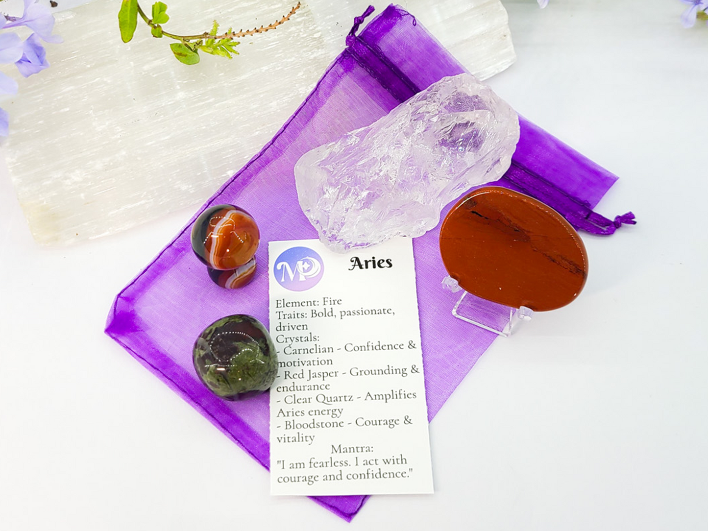 Aries Zodiac Crystal Set
