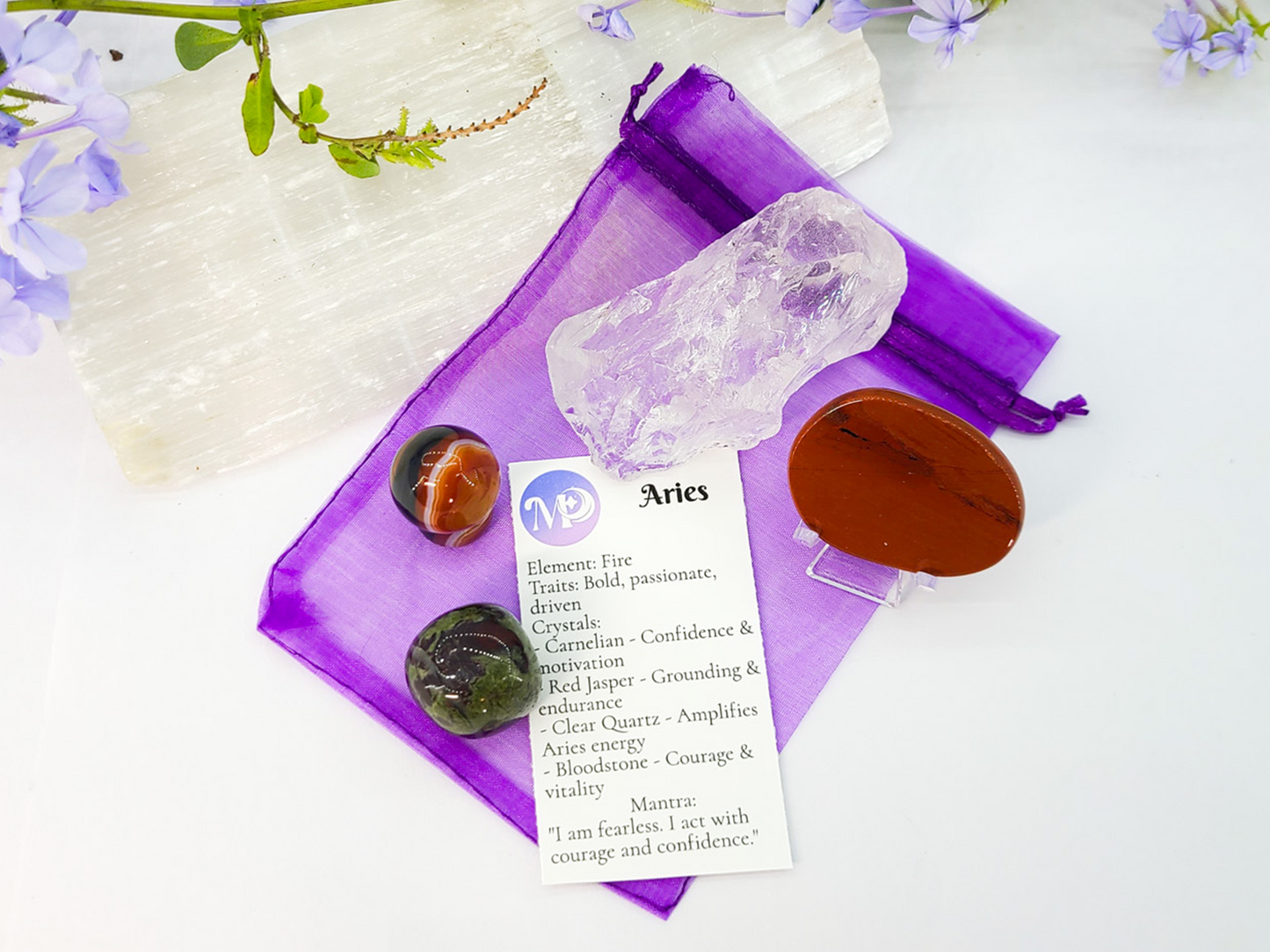 Aries Zodiac Crystal Set