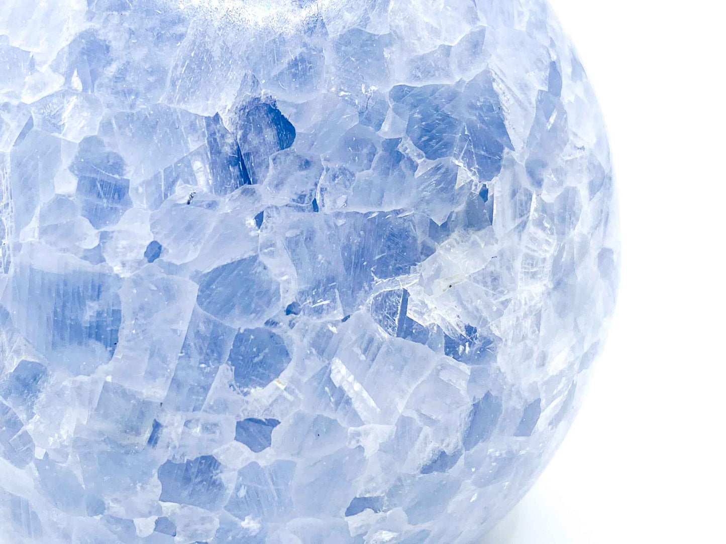 Large Blue Calcite Egg