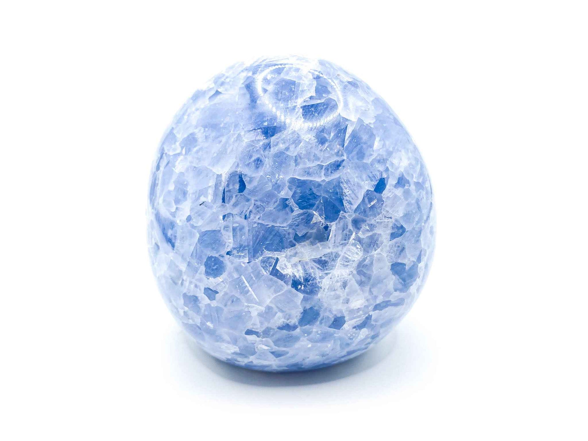 Large Blue Calcite Egg