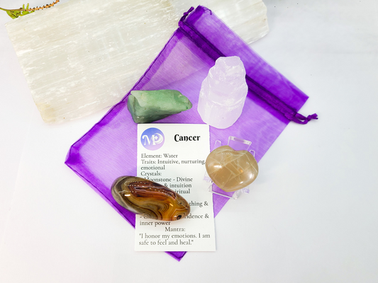 Cancer Zodiac Crystal Set