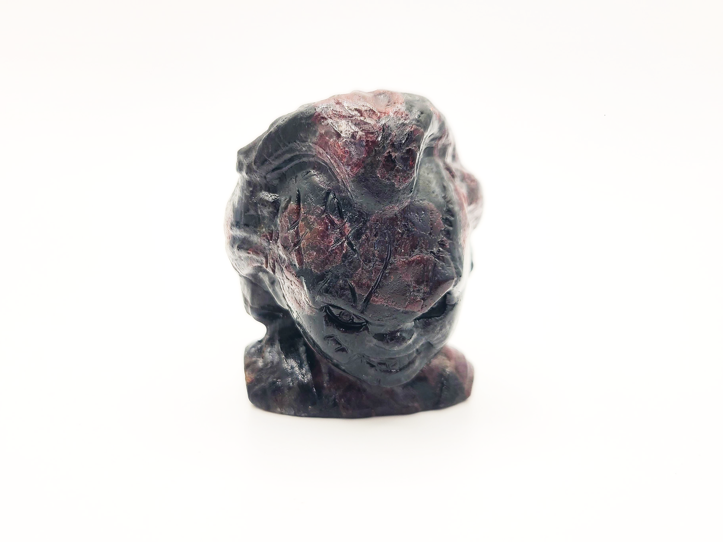 Chucky Garnet Crystal Carving