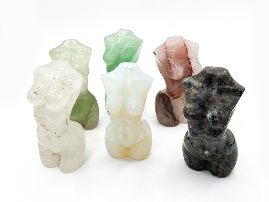 Crystal Goddess Body | Goddess Gemstones | Crystal Carvings by Moon Prism Gems
