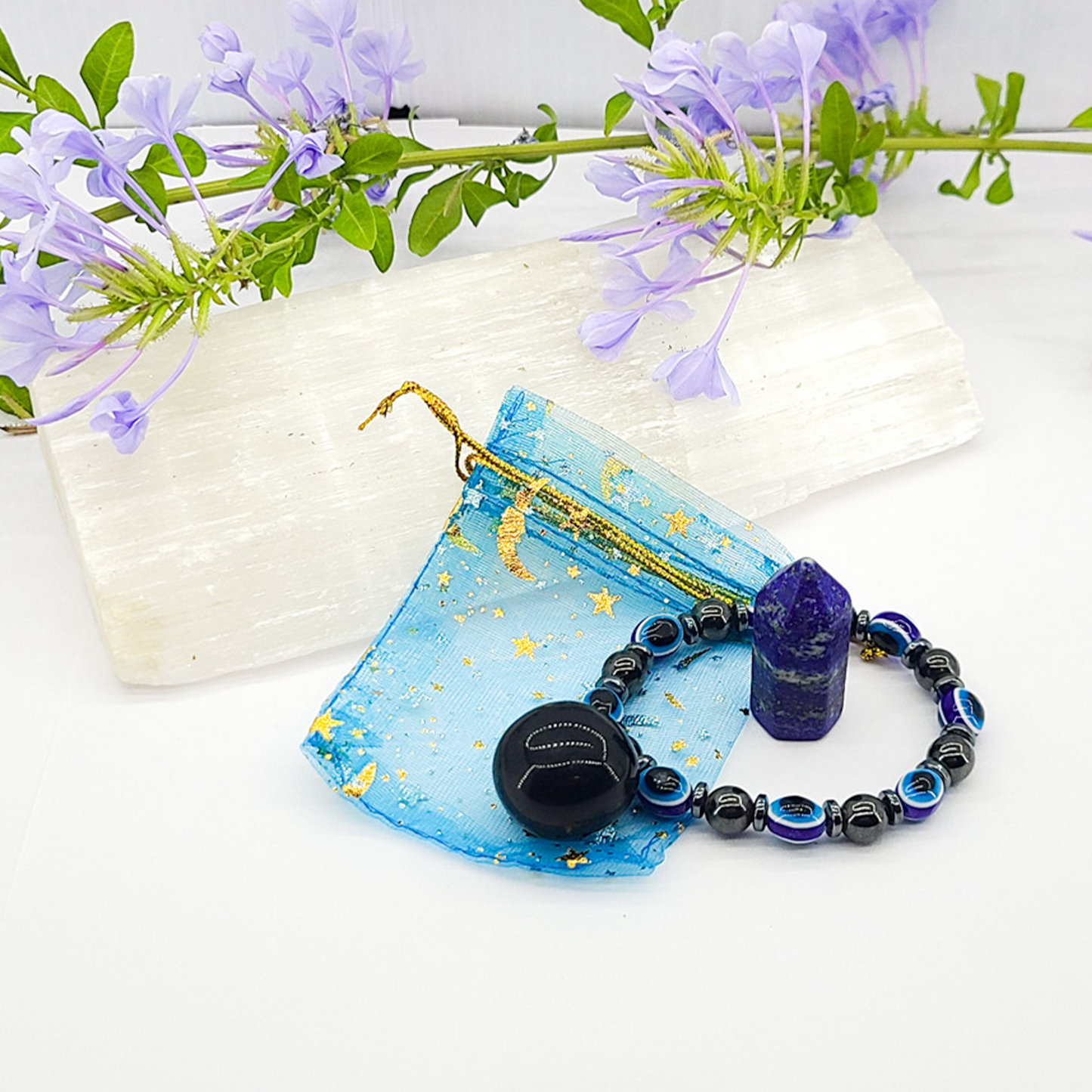 Evil Eye Guardian Pouch | Crystals for Protection Against Evil Eye