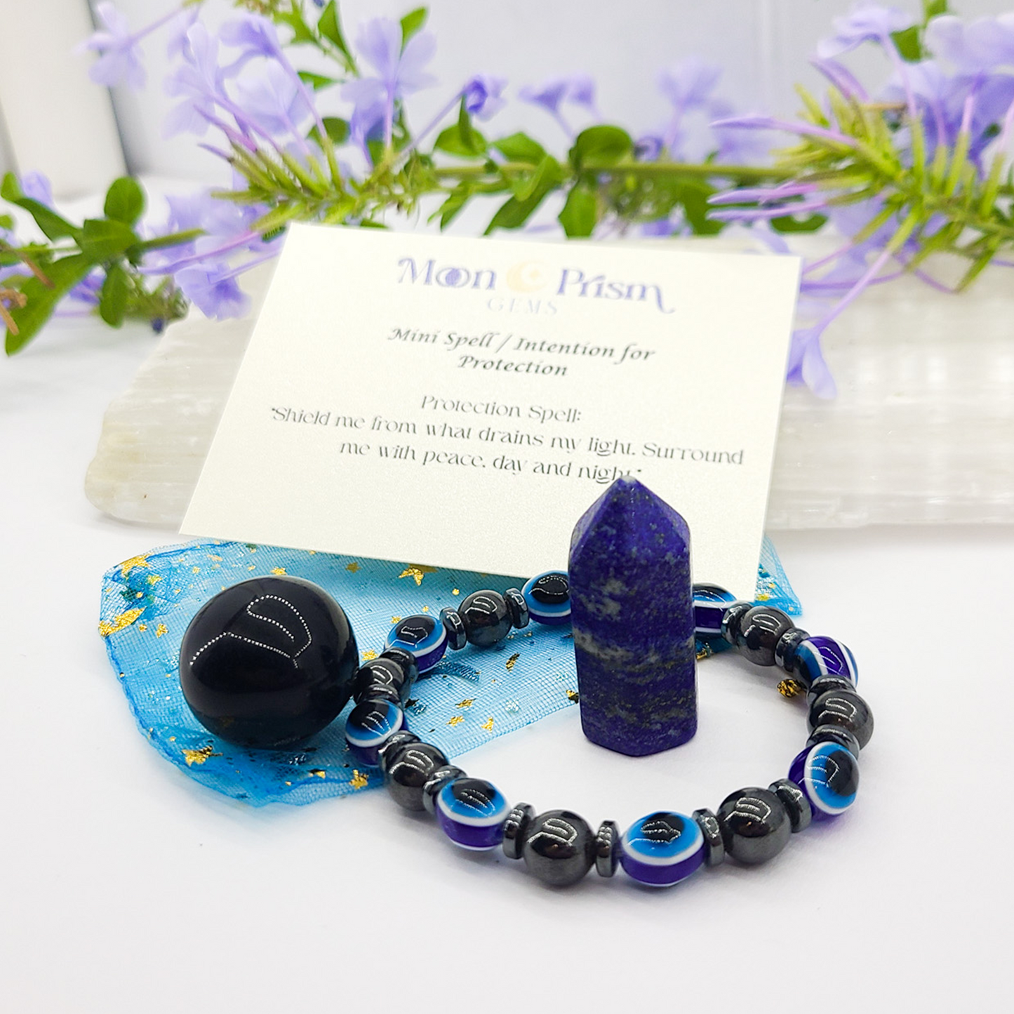 Evil Eye Guardian Pouch | Crystals for Protection Against Evil Eye