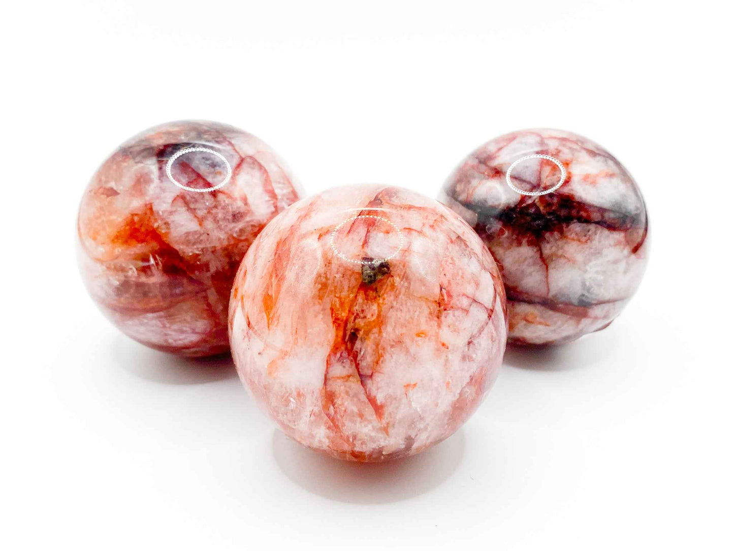 Natural Fire Quartz Sphere | 50mm Crystal Sphere
