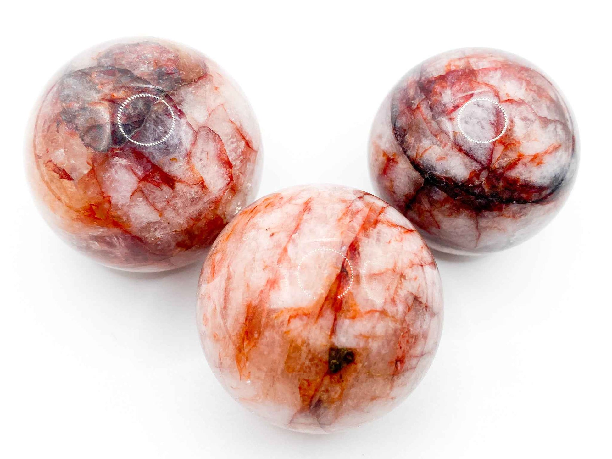 Natural Fire Quartz Sphere | 50mm Crystal Sphere